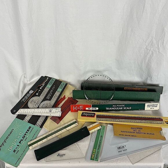 Collection Of Vintage Rulers And Measures - Picture 2 of 6